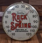 Vintage Rock Spring Water Soda Advertising Thermometer