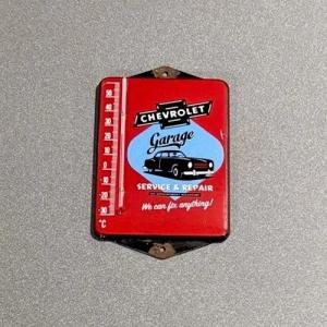 Vintage Chevy Porcelain Thermometer Sign