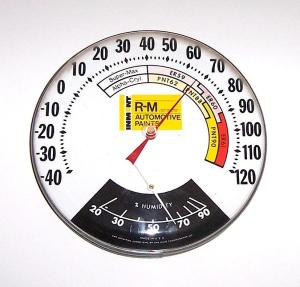 R-M Automotive Paints Vintage Advertising Thermometer