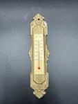 Vintage Heavy Ornate Metal Advertising Thermometer
