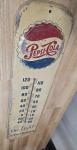 1954 Pepsi-Cola Embossed Vintage Wall Thermometer