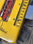 Vintage Dr Pepper Thermometer Sign with 40s Graphics