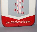 Royal Crown Cola Metal Advertising Thermometer Sign