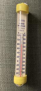 True Value Achord Hardware Vintage Glass Thermometer