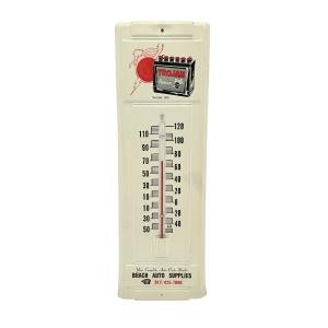 Trojan Auto Battery Vintage Advertising Thermometer