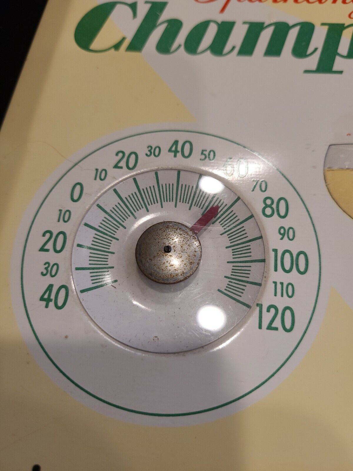 Vintage Chamale Malt Liquor Tin Thermometer - 8x8