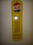 Vintage Pepsi Cola Advertising Thermometer - Large
