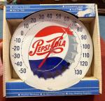 Pepsi-Cola Jumbo Dial Advertising Thermometer 12