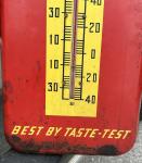 Vintage Royal Crown Cola Enamel Thermometer Sign