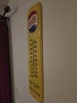Vintage Pepsi Cola Advertising Thermometer - Large