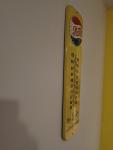 Vintage Pepsi Cola Advertising Thermometer - Large