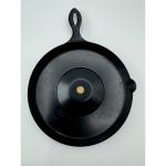 1940s USA Black Skillet-Shaped Wall Thermometer