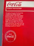 Coca-Cola Round Retro Metal/Glass Thermometer 15