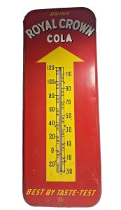 1950s Royal Crown RC Cola Thermometer Sign