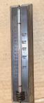 1930s Embossed Wood & Brass Outdoor Thermometer