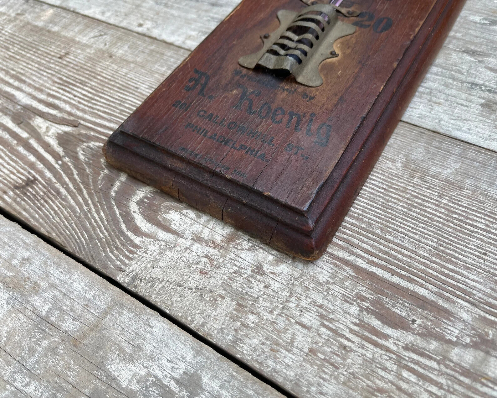 Antique Koenig's Mikado Cigar Thermometer - Philadelphia