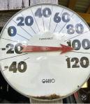 Vintage Ohio Thermometer Co. Original Jumbo Dial Made In USA 12” VERY GOOD Cond.