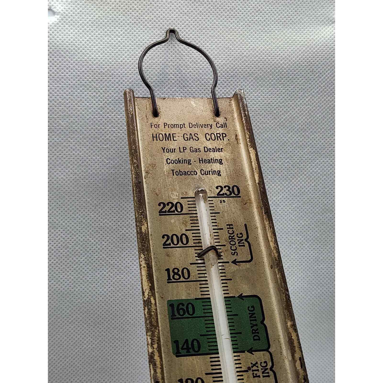 Vintage Propane Gas Dealer Advertising Thermometer