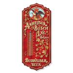 Anheuser Busch Budweiser Beer Thermometer (17.5" x 7.5")