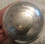 Vintage Honeywell Statesman State Auto Insurance Advertising Desk Thermometer