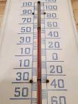 Vintage Pepsi Metal Wall Thermometer Sign - Bottle Cap 27" - “Any Weather Pepsi”
