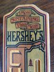 Vintage Hershey's Chocolate Advertising working Thermometer 27'' Tall wood sign