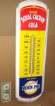 RC & MOON PIE Royal Crown Cola - GIANT SIZE Gas Country Store - Thermometer Sign