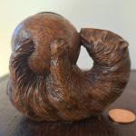RARE & WONDERFUL 1930s SyrocoWood Bear Playing With Ball Thermometer