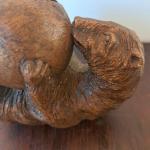 RARE & WONDERFUL 1930s SyrocoWood Bear Playing With Ball Thermometer