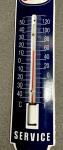 VINTAGE 12” ESSO GASOLINE PORCELAIN THERMOMETER SIGN CAR GAS OIL MOTORCYCLE