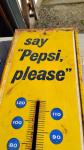 Vintage Say Pepsi Please Thermometer with NO Thermometer Tube Pm-1030