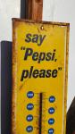Vintage Say Pepsi Please Thermometer with NO Thermometer Tube Pm-1030