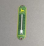 Vintage 12” John Deere Porcelain Thermometer Sign