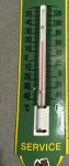 Vintage 12” John Deere Porcelain Thermometer Sign
