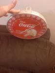 12" Coca Cola Advertising Thermometer - Original Ohio Dial