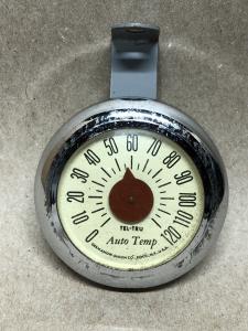 Vintage Germanow-Simon Auto Temp Chrome Thermometer