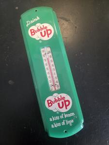 Bubble Up Soda Tin Wall Thermometer
