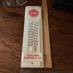 Vintage Olga Pocahontas Thermometer by Picklands Mather