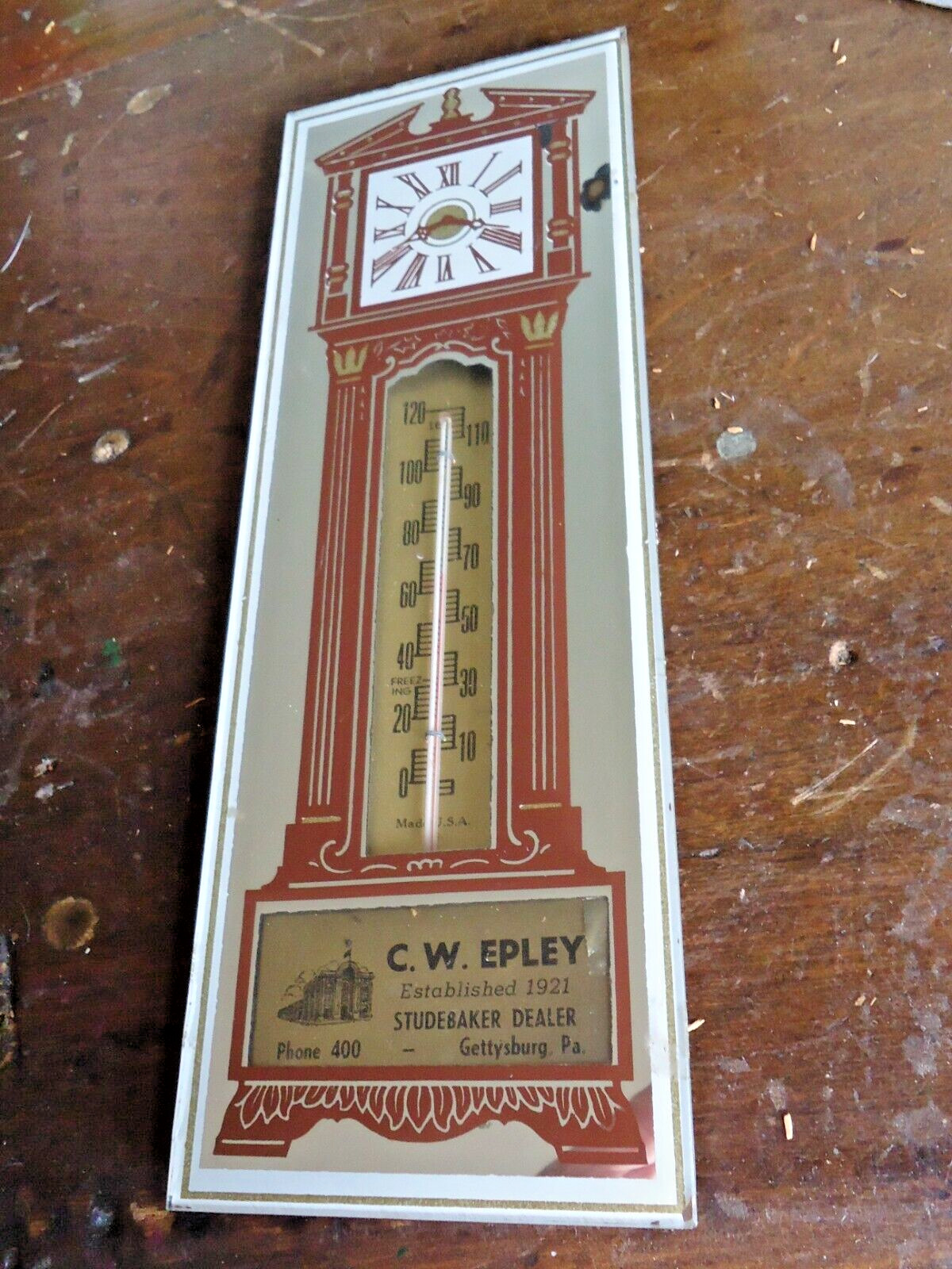 Gettysburg Studebaker Advertising Thermometer