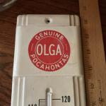 Vintage Olga Pocahontas Thermometer by Picklands Mather