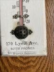 Van Ingen Coal Co Antique Wood Thermometer Sign