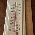 Vintage Olga Pocahontas Thermometer by Picklands Mather