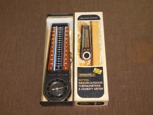 Vintage 10.5" Springfield Indoor Outdoor Thermometer