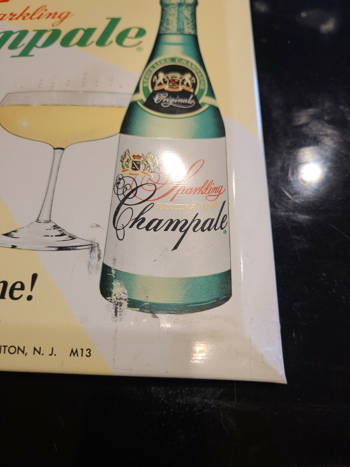 Vintage Chamale Malt Liquor Tin Thermometer - 8x8