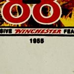 Vintage 1955 Winchester Porcelain Thermometer Sign