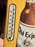 Vintage Export Beer Thermometer Sign - Metal Tin