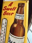 Vintage Export Beer Thermometer Sign - Metal Tin