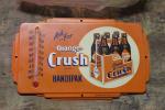 1950s Orange Crush Soda Embossed Metal Thermometer