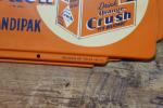 1950s Orange Crush Soda Embossed Metal Thermometer