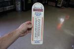 1950s Whistle Soda Pop Metal Thermometer Sign